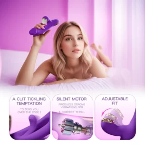 G-pro 3 Ultra - Vibrateur innovant pour le point G avec manchons en silicone remplaçables pour les fonctions de tapotement, de succion, de chatouillement et de léchage