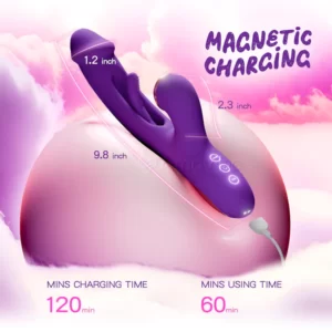 G-pro 3 Ultra - Vibrateur innovant pour le point G avec manchons en silicone remplaçables pour les fonctions de tapotement, de succion, de chatouillement et de léchage