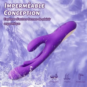 Vibro 3 en 1 pour le point G et le point A pour le massage clitoridien