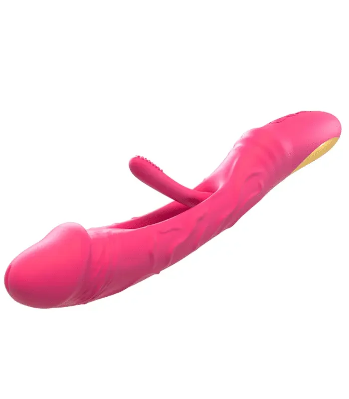 Solddolls - Vibromasseur à battement de gode avec fonction clitoridienne