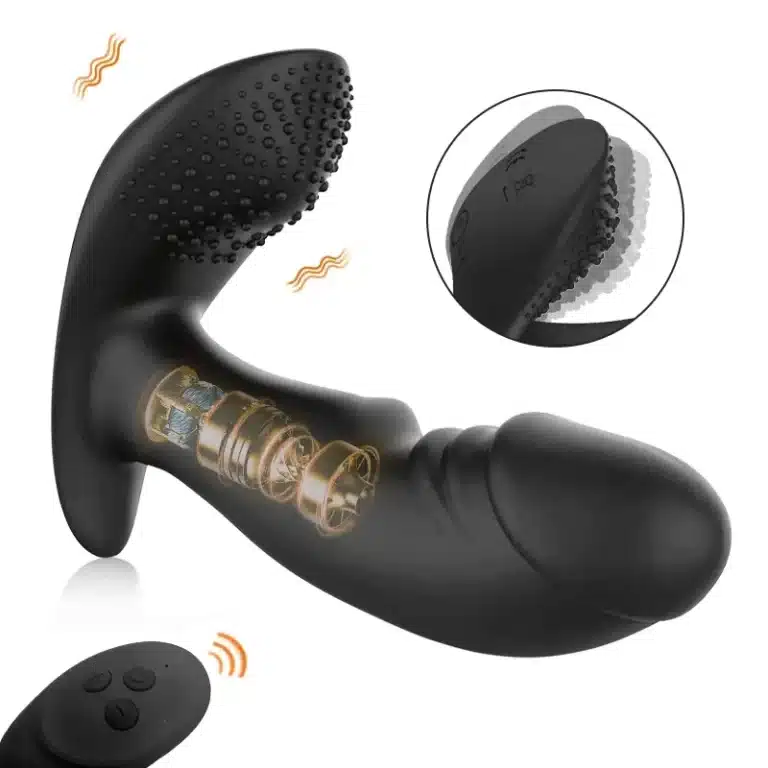 3-in-1 Prostate Vibrator with Black Beads