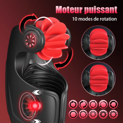 10 Tapotement & Vibration 10 Rotation Entraîneur Masturbateur De Tornade