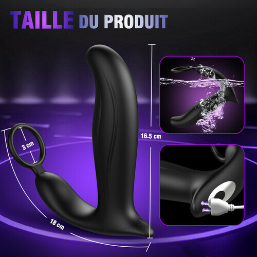 10 Vibrations 10 Va-et-vient des billes 10 Tapotements Stimulation de la prostate Massage complet