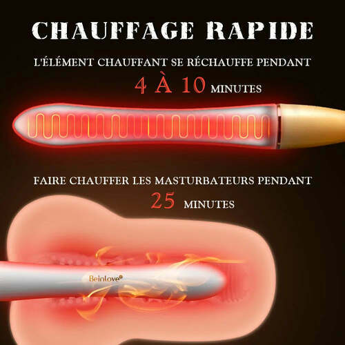 104 °F Tige de chauffage pour masturbateurs, Beinlove