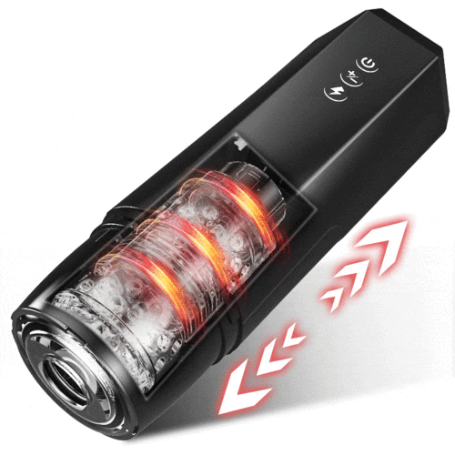 7 Va-et-vient 7 Rotations Masturbateur pour homme avec ventouse