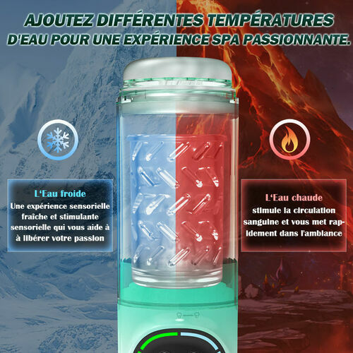 【Abordable】Heaven - 4 EN 1 rotative à succion et vibrante pour hommes Masturbateur Cup
