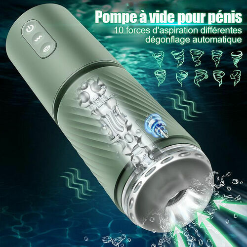 Abyss - Pompe à pénis à vide 10 succions & 10 vibrations - Pompe d'agrandissement - Masturbateur masculin - photo 2