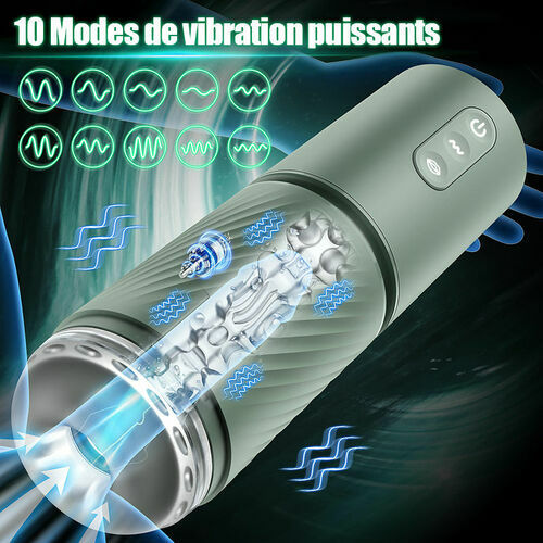 Abyss - Pompe à pénis à vide 10 succions & 10 vibrations - Pompe d'agrandissement - Masturbateur masculin - photo 3