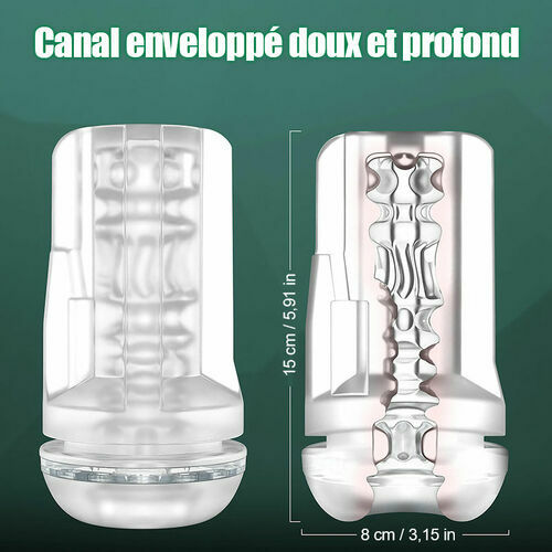 Abyss - Pompe à pénis à vide 10 succions & 10 vibrations - Pompe d'agrandissement - Masturbateur masculin - photo 4