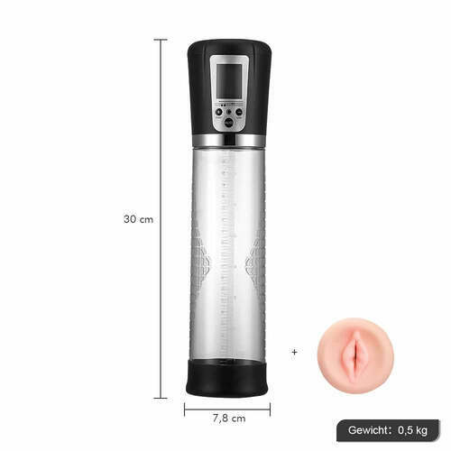 Agrandisseur de pénis Pompe à pénis 4 Écran LCD à pression d'air