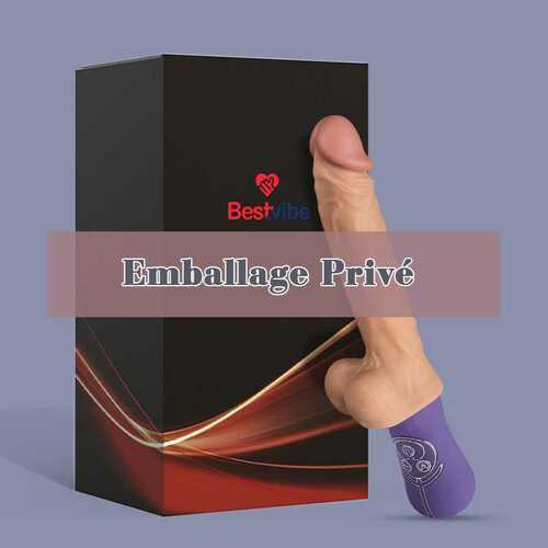 Allovers - Gode dildo réaliste 3 en 1 avec 6 modes télescopiques et 10 modes de vibration, Avirobta