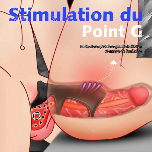Anneaux de pénis Triple Cock Ring pour testicules, couleur noire, Moruioy