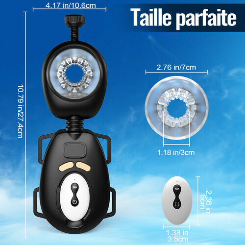 AssistPro-main libre! 9 Va-et-Viens 9 Vibration Masturbateur portable