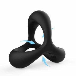 Ava - Cockring Anneau de pénis avec 3 anneaux, S-HANDE