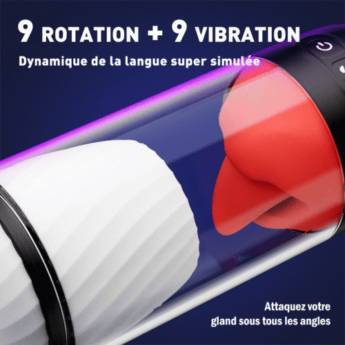 Banshee - Masturbateur Oralsex 4 en 1，Détachable，9Rotation 9Vibration，IPX7