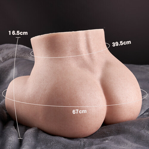 Calista - Realistic silicone male masturbator for the buttocks, high-elasticity gel, dual-layer simulation