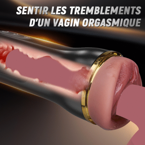 Captain - 5 Succion 10 Vibration Entrée Vaginale Simulée Masturbateur homme