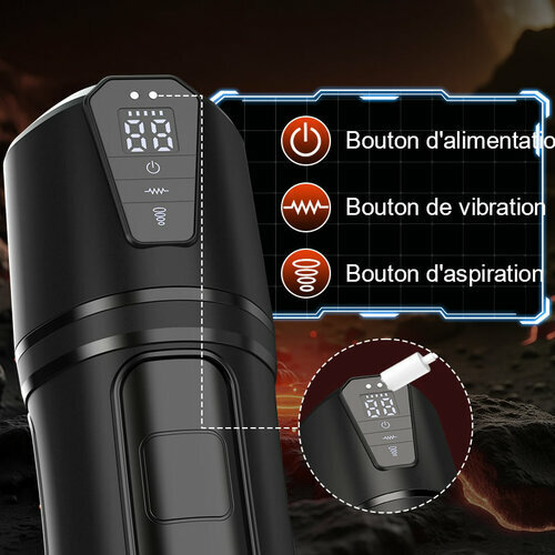 Challenger - 10 Vibrations, 5 Aspirations, Vagin Ultra-Réaliste, Masturbateur Simulé