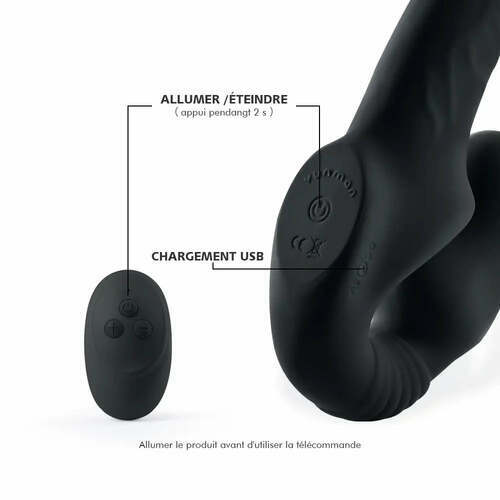 DRAGON DOUBLE Stimulateur de prostate pour sextoy en couple avec 10 vibrations