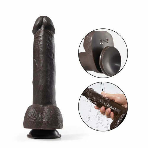 EAGLE Cock Gode réaliste de 18 cm de long et 4 cm de diamètre, avec mouvements de va-et-vient et vibrations