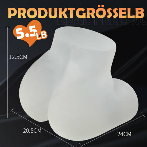 Fesse réaliste d'art transparente 2.55kg