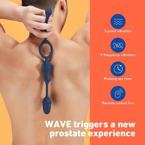 FusyFun- WAVE 9 Jouet anal vibrant pour couples et solo