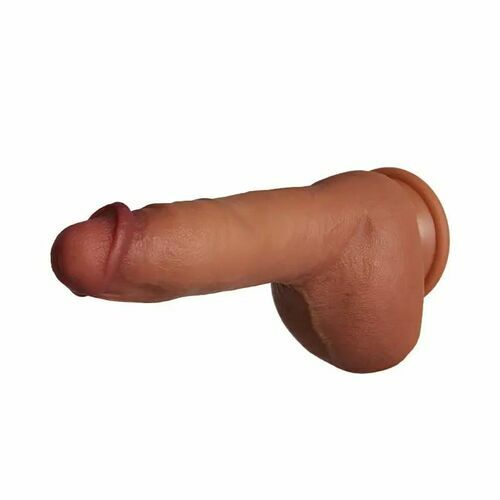 Gode plus réaliste avec gros testicules, diamètre de 3,5 cm