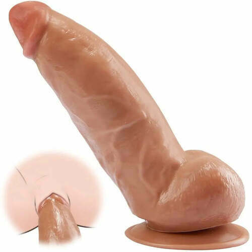 Gode réaliste anal de 22 cm avec ventouse