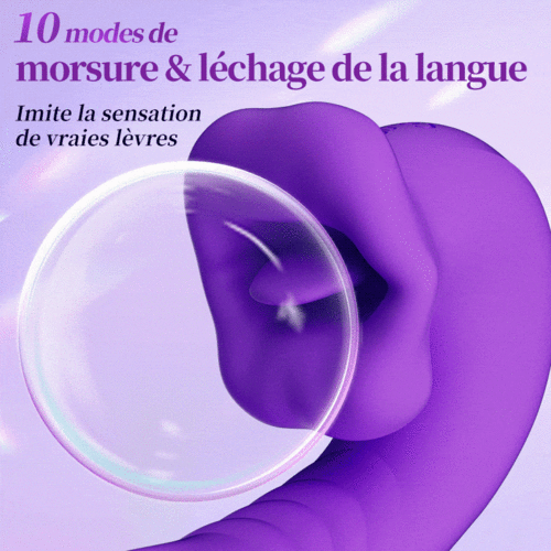 Isolde – Vibrateur amélioré avec bouche, langue léchant la clitoris et battements sur le point G