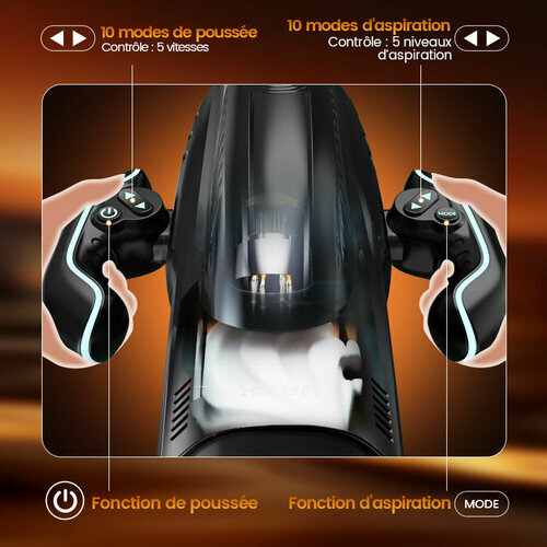 LETEN Gobelet de Masturbation Chauffant avec 10 Modes de Poussée et de Succion