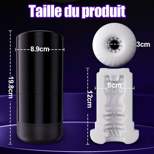 Lightspeed-7 types d'extension et 7 types de rotation Support à ventouse Masturbateur 4 en 1 pour homme
