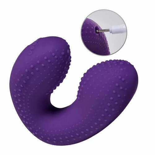 Lila Vibromasseur avec 10 vibrations, stimulateur du point G, pour utilisation en solo ou en couple