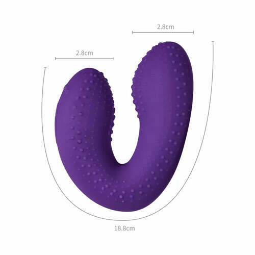 Lila Vibromasseur avec 10 vibrations, stimulateur du point G, pour utilisation en solo ou en couple