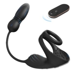 Egbert – Masseur prostatique avec 9 niveaux de choc et de vibration, stimulateur...
