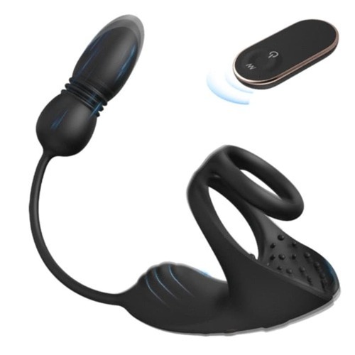 【!】Egbert - Masseur prostatique avec 9 niveaux de choc et de vibration, stimulateur testiculaire et an