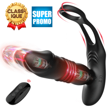 SAUL Vibromasseur de prostate avec 3 mouvements de va-et-vient et 12 vibrations