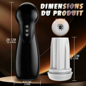 SolaceX - Evolution-8 Succion 10 Vibration One Touch Orgasm Digital Vacuum Masturbator