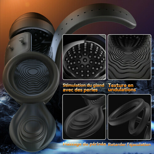 【 sous 7 jours】Ayn - Vibrateur pénien avec 7 vibrations pour retarder l'éjaculation
