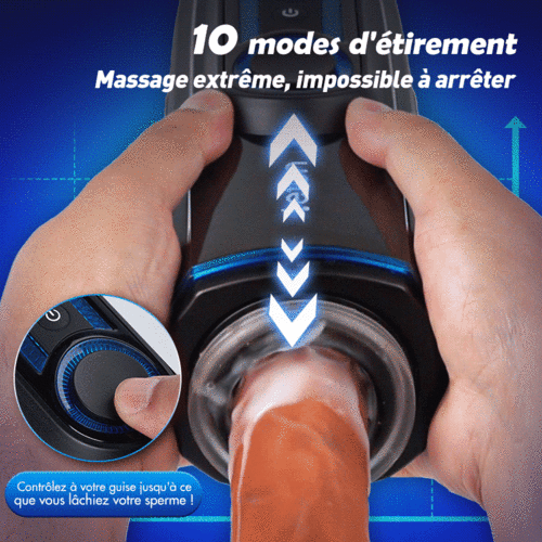 【+Lube gratuit!】Leten-X9 IV Masturbateur masculin rétractable, chauffant et audible