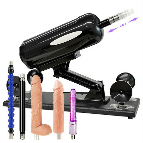 Machine sexuelle multifonction avec angle réglable à 120° et 5 accessoires