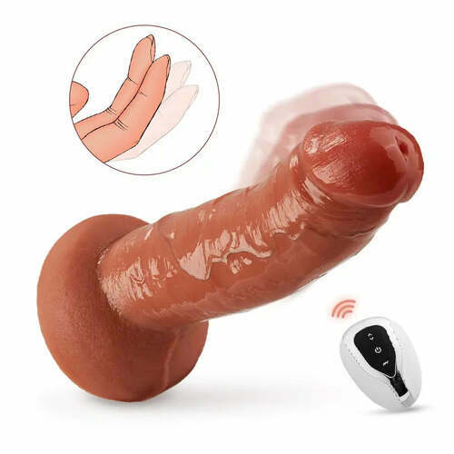 MACHO Gode de 13 cm avec 7 battements et 10 vibrations