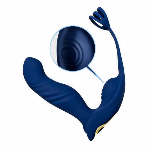 Masseur de prostate avec 10 vibrations et 10 boucles, longueur de 13,6 cm