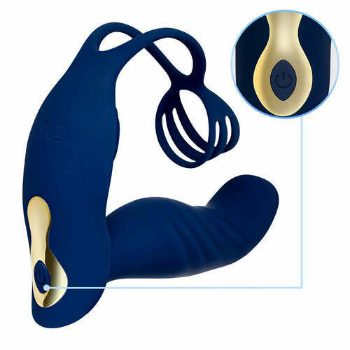 Masseur de prostate avec 10 vibrations et 10 boucles, longueur de 13,6 cm - photo 2