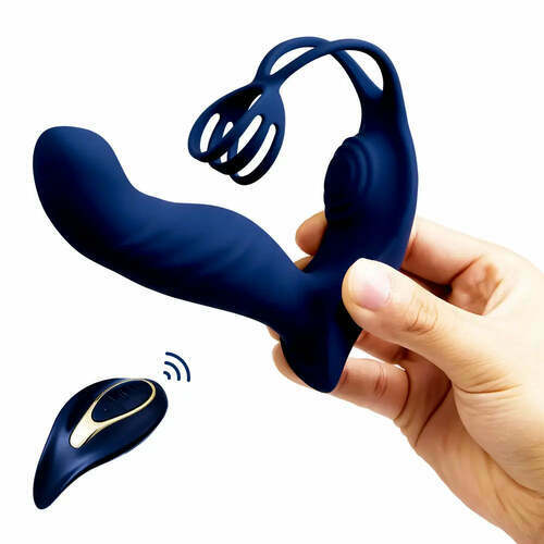 Masseur de prostate avec 10 vibrations et 10 boucles, longueur de 13,6 cm - photo 3