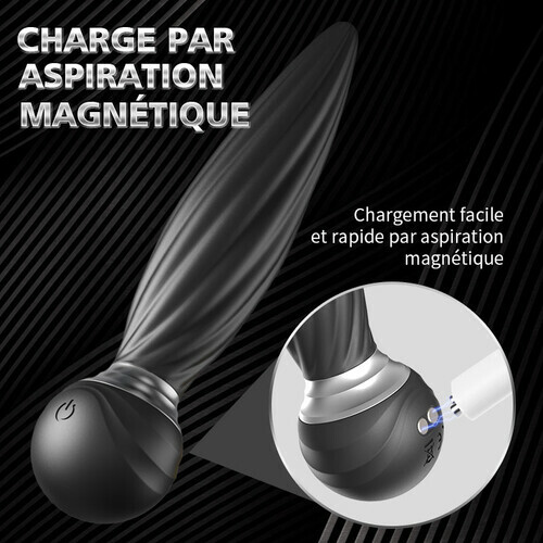 Masseur de prostate avec vibrations rotatives et plaisir durable, multifréquence