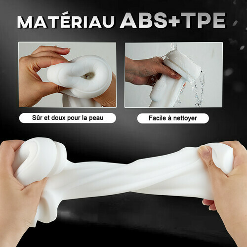 Masturbateur chauffé 3 en 1 aspirant et vibrant pour homme