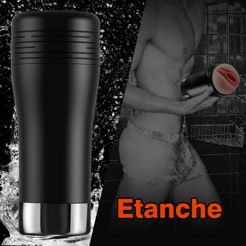 Masturbateur cup électrique avec structure 3D du vagin et 10 modes de vibration