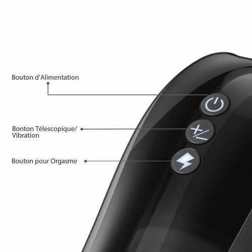 Masturbateur Cup innovant avec 7 modes télescopiques et 7 vibrations, LUOSE