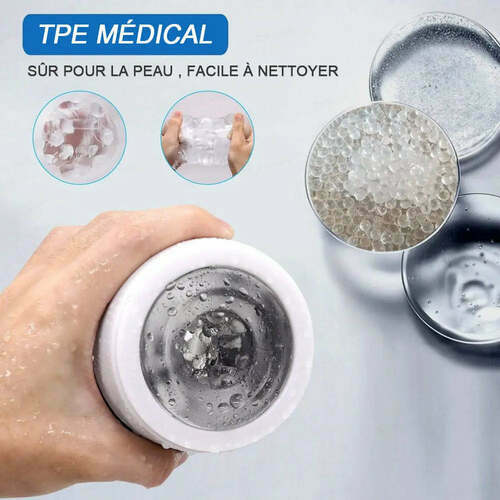 Masturbateur Cup manuelle bidirectionnelle avec 12 modes de vibration