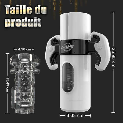 Masturbateur Cup portable Calvin Gamepad 2 en 1 avec mouvements de va-et-vient et vibrations
